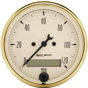Autometer Street Rod Golden Olddise In-Dash Tachs & Speedos Speedometer Programmable gauge 3 1/8