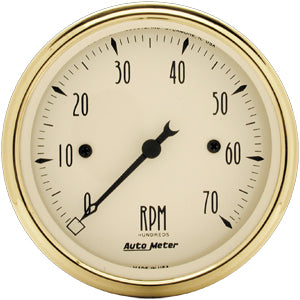 Autometer Street Rod Golden Olddise In-Dash Tachs & Speedos Tachometer gauge 3 1/8" (79.4mm)