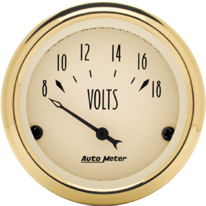 Autometer Street Rod Golden Olddise Short Sweep Electric Voltmeter gauge 2 1/16