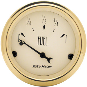 Autometer Street Rod Golden Olddise Short Sweep Electric Fuel Level gauge 2 1/16