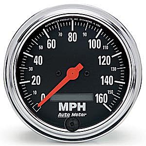 Autometer Traditional Chrome In-Dash Tachs & Speedos Speedometer Programmable gauge 3 3/8" (85.7mm)