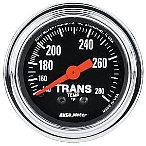 Autometer Traditional Chrome Mechanical Trans Temperature gauge 2 1/16" (52.4mm)