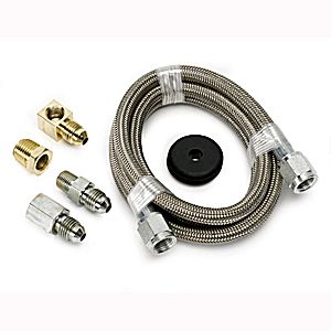 Autometer Tubing / Hose Braided Stainless Steel Hose #4 (-4AN) 4ft., 3/16" ID Fittings Accessories