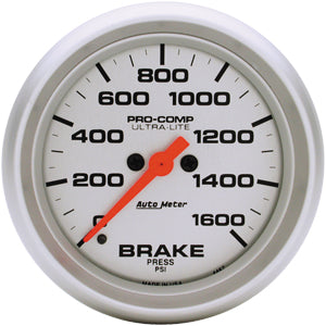 Autometer Ultra Lite Full Sweep Electric Brake Pressure gauge 2 5/8" (66.7mm)