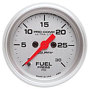 Autometer Ultra Lite Full Sweep Electric Fuel Pressure gauge 2 1/16