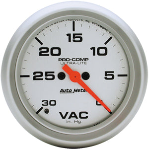 Autometer Ultra Lite Full Sweep Electric Vacuum gauge 2 5/8" (66.7mm)