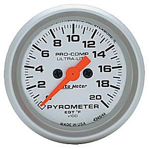 Autometer Ultra Lite Full Sweep Electric Pyrometer gauge 2 1/16