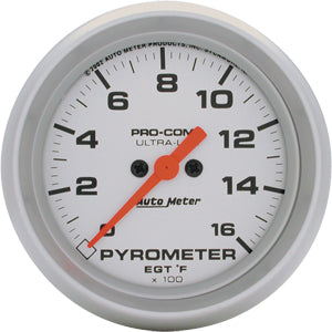 Autometer Ultra Lite Full Sweep Electric Pyrometer gauge 2 5/8" (66.7mm)