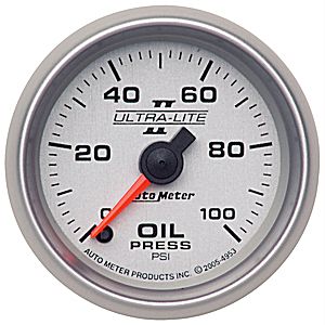 Autometer Ultra Lite II Full Sweep Electric Oil Pressure gauge 2 1/16