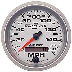 Autometer Ultra Lite II In-Dash Tachs & Speedos Speedometer In-Dash gauge 3 3/8" (85.7mm)