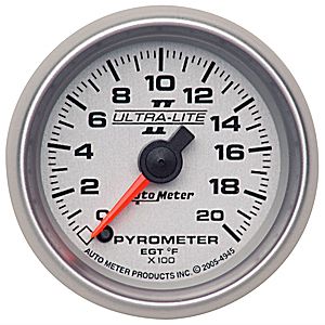 Autometer Ultra Lite II Full Sweep Electric Pyrometer gauge 2 1/16