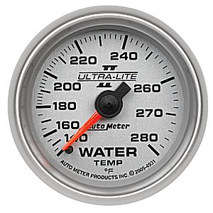 Autometer Ultra Lite II Mechanical Water Temperature gauge 2 1/16