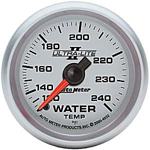 Autometer Ultra Lite II Mechanical Water Temperature gauge 2 1/16" (52.4mm)