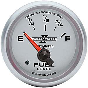 Autometer Ultra Lite II Short Sweep Electric Fuel Level GM gauge 2 1/16