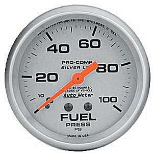 Autometer Ultra Lite Liquid Filled Mechanical Fuel Pressure gauge 2 5/8" (66.7mm)