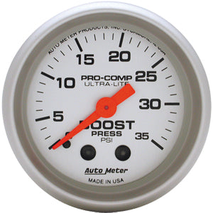 Autometer Ultra Lite Mechanical Boost gauge 2 1/16" (52.4mm)