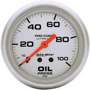 Autometer Ultra Lite Mechanical Oil Pressure gauge 2 1/16