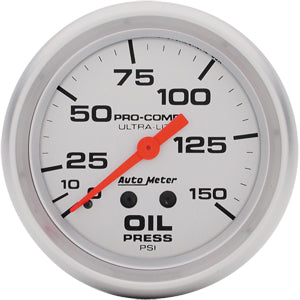 Autometer Ultra Lite Mechanical Oil Pressure gauge 2 5/8" (66.7mm)