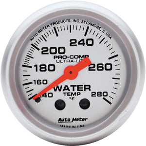 Autometer Ultra Lite Mechanical Water Temperature gauge 2 1/16