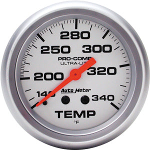 Autometer Ultra Lite Mechanical Water Temperature gauge 2 5/8