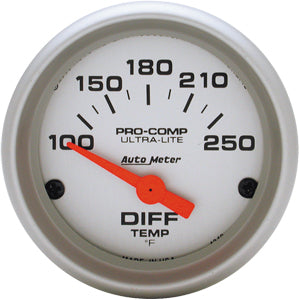 Autometer Ultra Lite Short Sweep Electric Differential Temp gauge 2 1/16" (52.4mm)