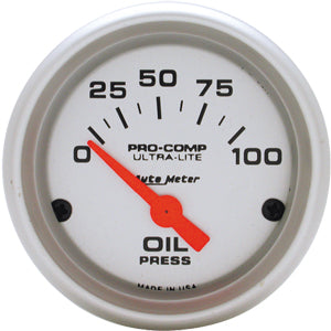 Autometer Ultra Lite Short Sweep Electric Oil Pressure gauge 2 1/16