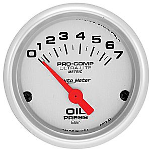 Autometer Ultra Lite Short Sweep Electric Oil Pressure gauge 2 1/16" (52.4mm)