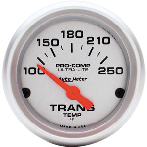 Autometer Ultra Lite Short Sweep Electric Trans Temperature gauge 2 1/16