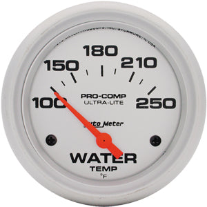 Autometer Ultra Lite Short Sweep Electric Water Temperature gauge 2 5/8" (66.7mm)