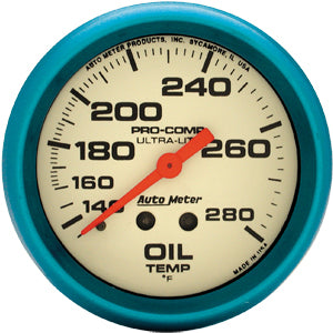 Autometer Ultra Nite Mechanical Oil Temperature gauge 2 5/8
