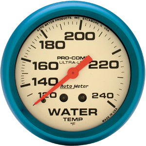 Autometer Ultra Nite Mechanical Water Temperature gauge 2 5/8" (66.7mm)