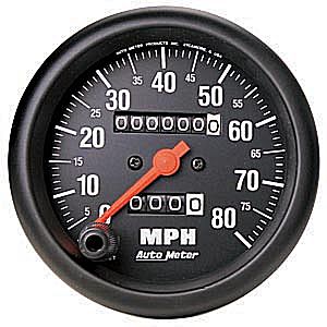 Autometer Z Series In-Dash Tachs & Speedos Speedometer gauge 3 3/8