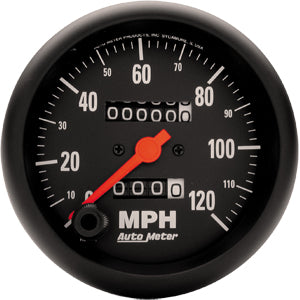 Autometer Z Series In-Dash Tachs & Speedos Speedometer gauge 3 3/8" (85.7mm)