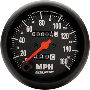 Autometer Z Series In-Dash Tachs & Speedos Speedometer gauge 3 3/8