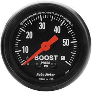 Autometer Z Series Mechanical Boost gauge 2 1/16" (52.4mm)