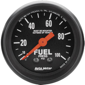 Autometer Z Series Mechanical Fuel Pressure gauge 2 1/16