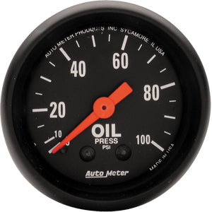 Autometer Z Series Mechanical Oil Pressure gauge 2 1/16