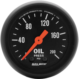 Autometer Z Series Mechanical Oil Pressure gauge 2 1/16" (52.4mm)