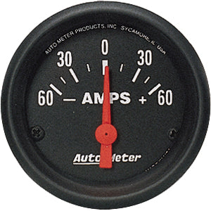 Autometer Z Series Short Sweep Electric Ammeter gauge 2 1/16" (52.4mm)