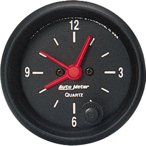 Autometer Z Series Short Sweep Electric Clock Quartz gauge 2 1/16