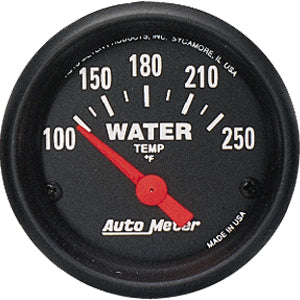 Autometer Z Series Short Sweep Electric Water Temperature gauge 2 1/16
