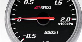 Apexi EL II System Meters: Mechanical Boost PSI Black/White