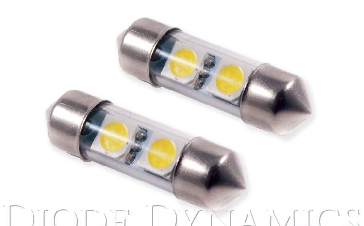 Bulbs 31mm Pair Green LED SMF2 - Diode Dynamics 2017-20 Genesis G70 4Cyl 2.0L and more