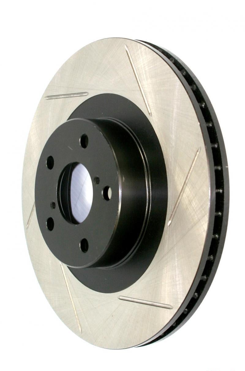 Brake Rotor Front Right Slotted - StopTech 2017-20 Genesis G70 4Cyl 2.0L and more