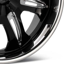 Load image into Gallery viewer, Dale Earnhardt Jr Hustler 18&quot; Rims Black w/Polished Stainless Lip - Genesis Coupe 2.0T
