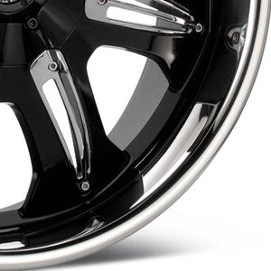 Dale Earnhardt Jr Hustler 18" Rims Black w/Polished Stainless Lip - Genesis Coupe 2.0T