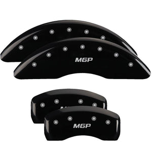 Caliper Covers Set Of 4 Black Silver - MGP Caliper Covers 2017-18 Genesis G80