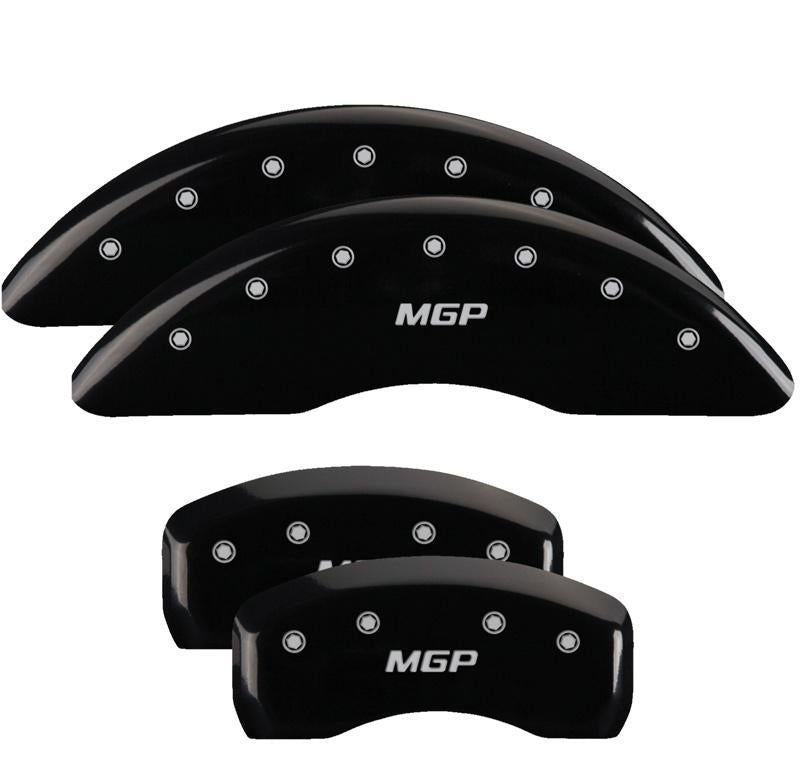 Caliper Covers Set Of 4 Black Silver - MGP Caliper Covers 2017-18 Genesis G80
