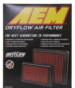 Air Filter Induction Dryflow - AEM Intakes 2017-19 Genesis G80 V6 3.8L and more