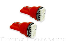 Load image into Gallery viewer, Bulbs Pair Red LED 194 SMD2 - Diode Dynamics 2017-20 Genesis G70 4Cyl 2.0L and more
